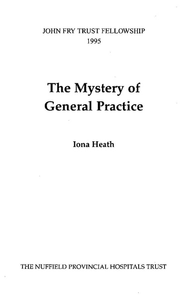 Fichier:The Mystery of General Practice.pdf