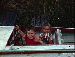 Fête nautique à Eguzon (F 1956)